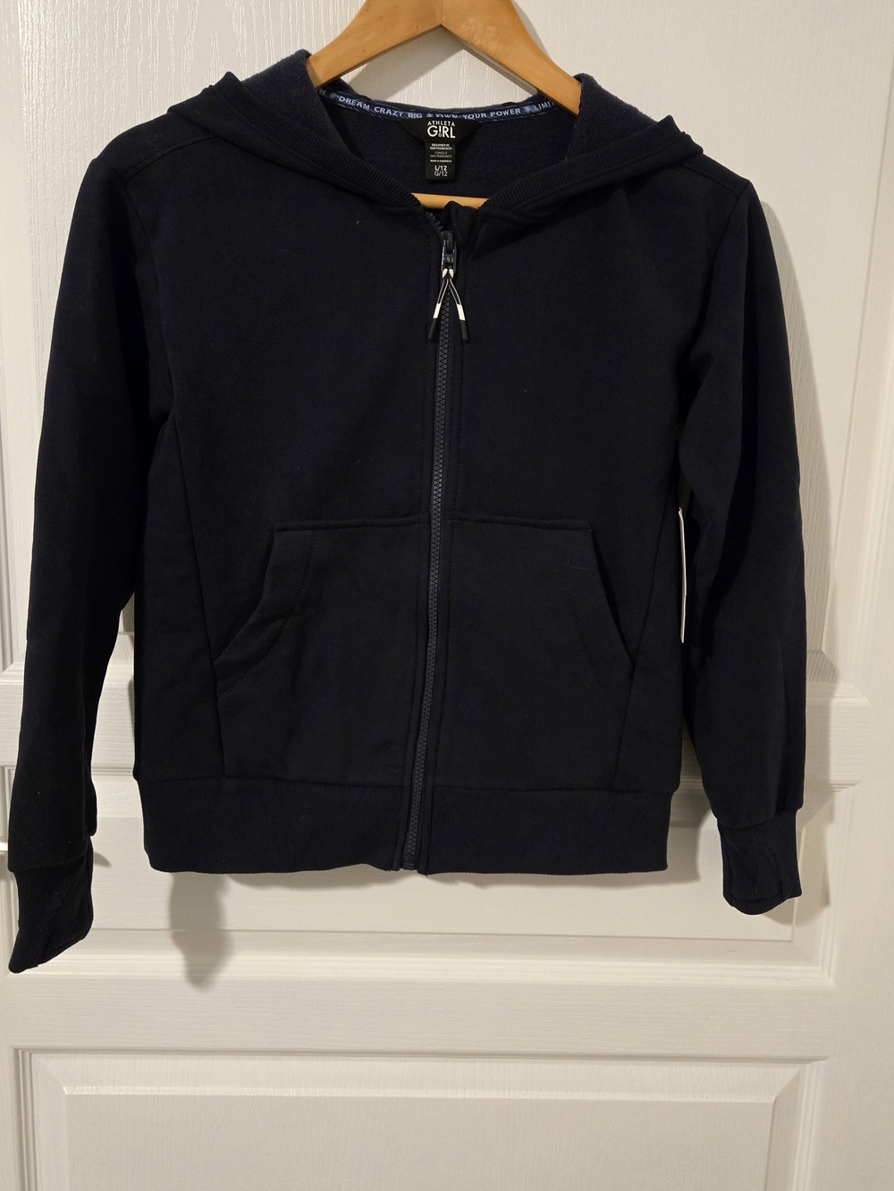 Athleta Navy Zip-Up Hoodie for Kids